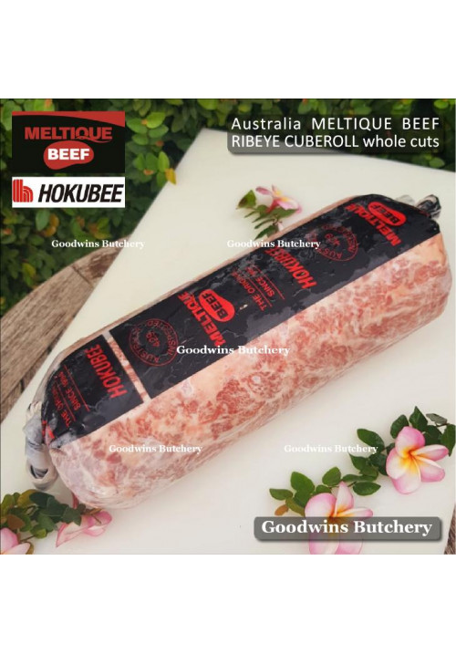 Beef Cuberoll Scotch-Fillet RIBEYE Australia frozen MELTIQUE (wagyu alike) Australia HOKUBEE whole cuts 5-7 kg (price/kg)